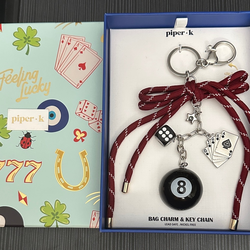 Piper K Feeling Lucky Bag Charm & Key Chain